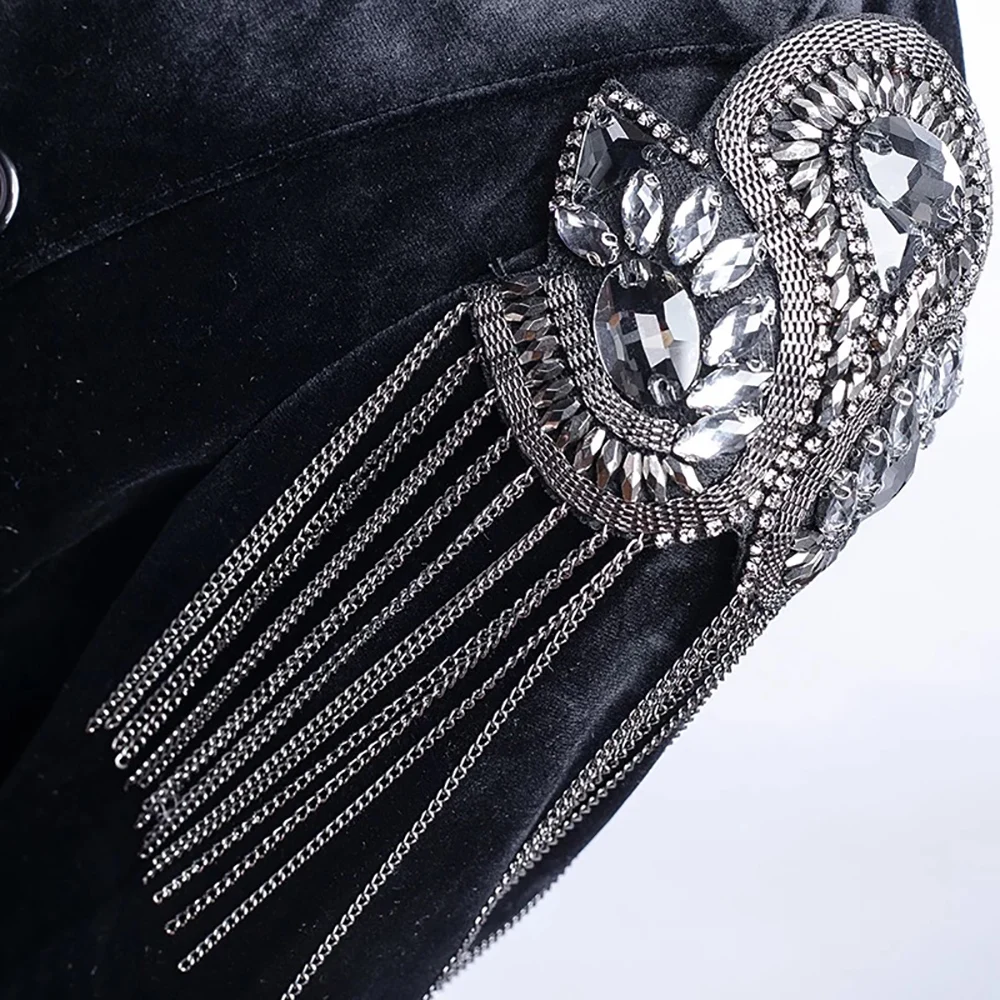 Стразы с бисером хрустальные мотивы цепные нашивки бахромой для одежды