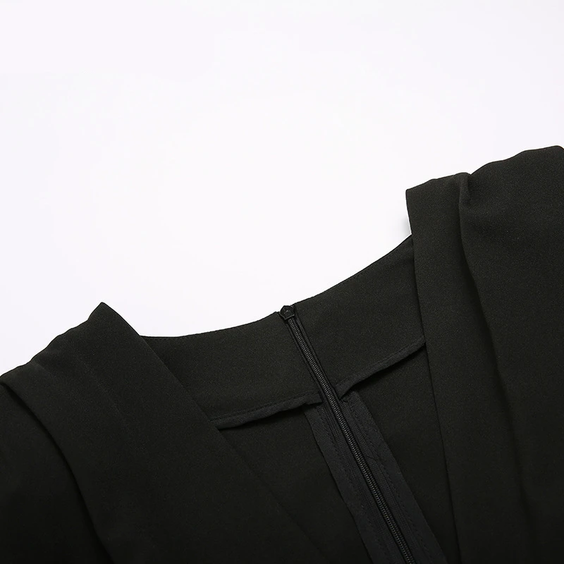 Сексуальный комбинезон с глубоким V-образным вырезом облегающий уличный поясом