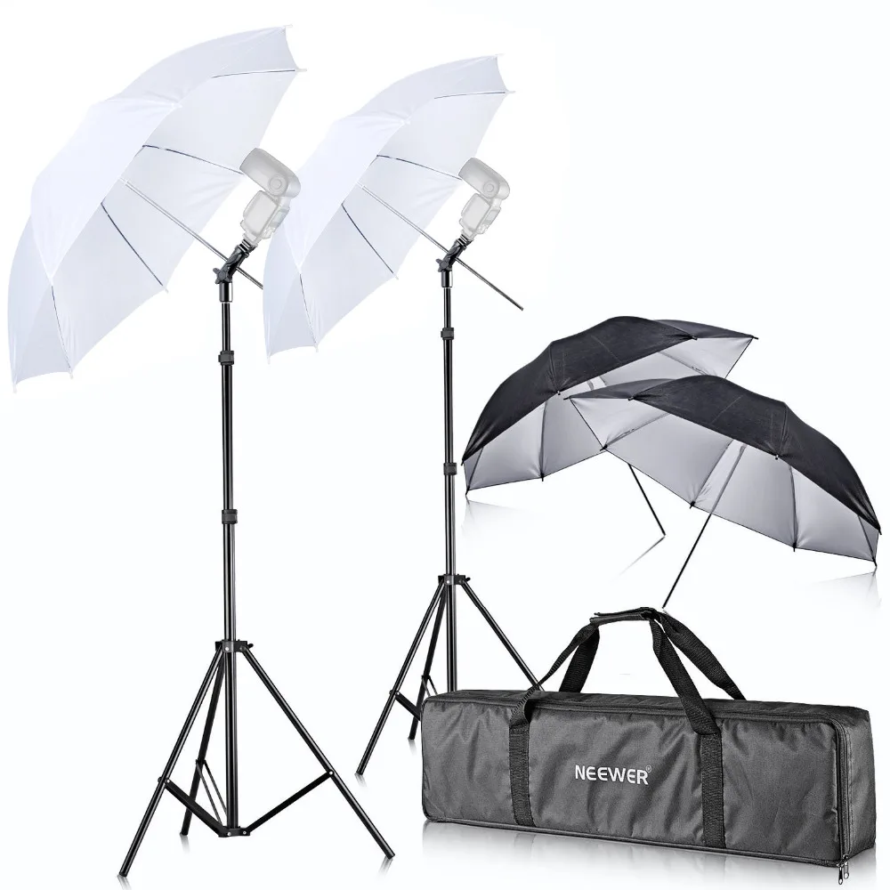 

Neewer Off Camera Double Speedlight Flash ShoeMount Swivel Soft Umbrella Kit for Canon 430EX II 580EX II 600EX-RT Nikon SB600