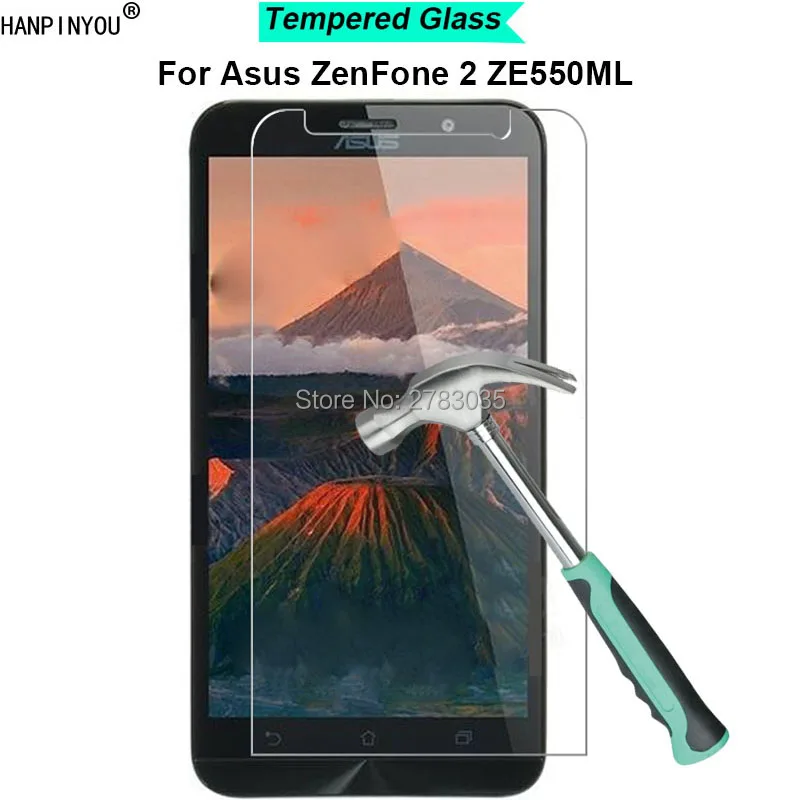 Для Asus ZenFone 2 ZE550ML ZE551ML 5 &quotновая твердость 9H 2.5D ультра тонкая закаленная Защитная
