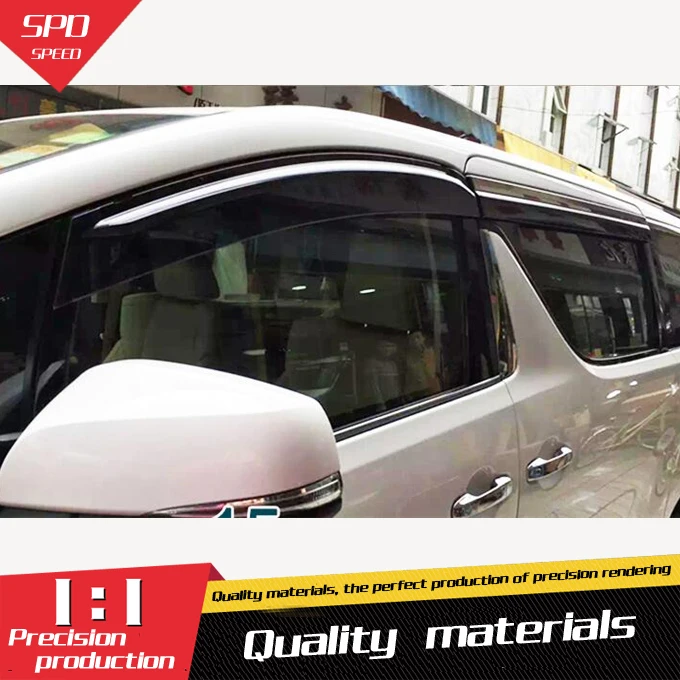 Пластиковый оконный козырек для Toyota Alphard дефлектор защиты от солнца и дождя
