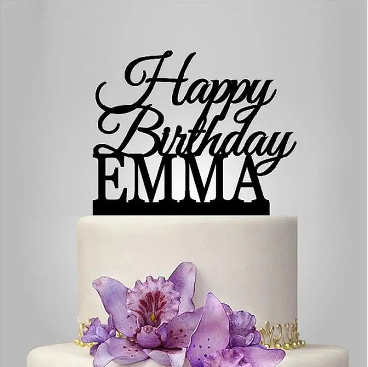 Пользовательский торт на день рождения вставленная карта + имя|birthday cake|name cardname