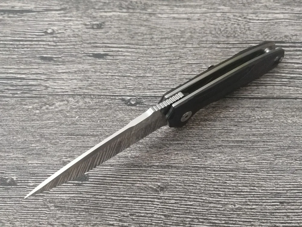 Фирменный карманный нож johnyjamie Presidio C818GP Черный G10 Ручка D2 лезвие из нержавеющей