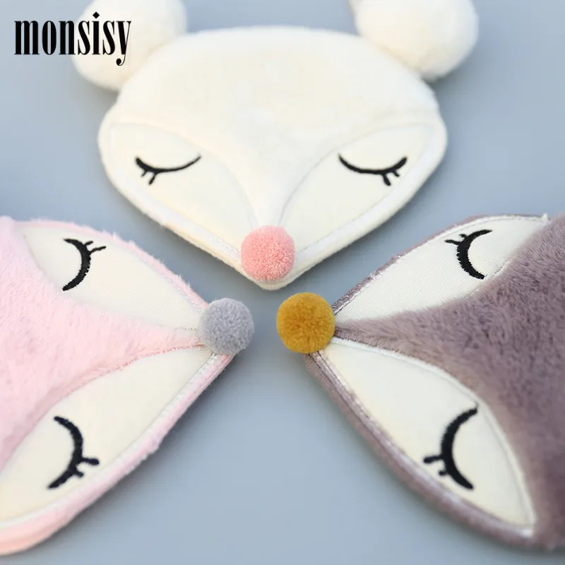 Monsisy/Зимний Детский кошелек с лисой и сумочка Детская сумка через плечо в стиле