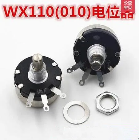 10 шт./лот WX110 (WX010) 4 7 K 1W ohm одно Поворотная проволочные потенциометры точности|lot