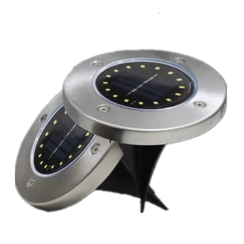 16 LED/12 LED Солнечная энергия дисковые огни похороненный свет открытый под землей