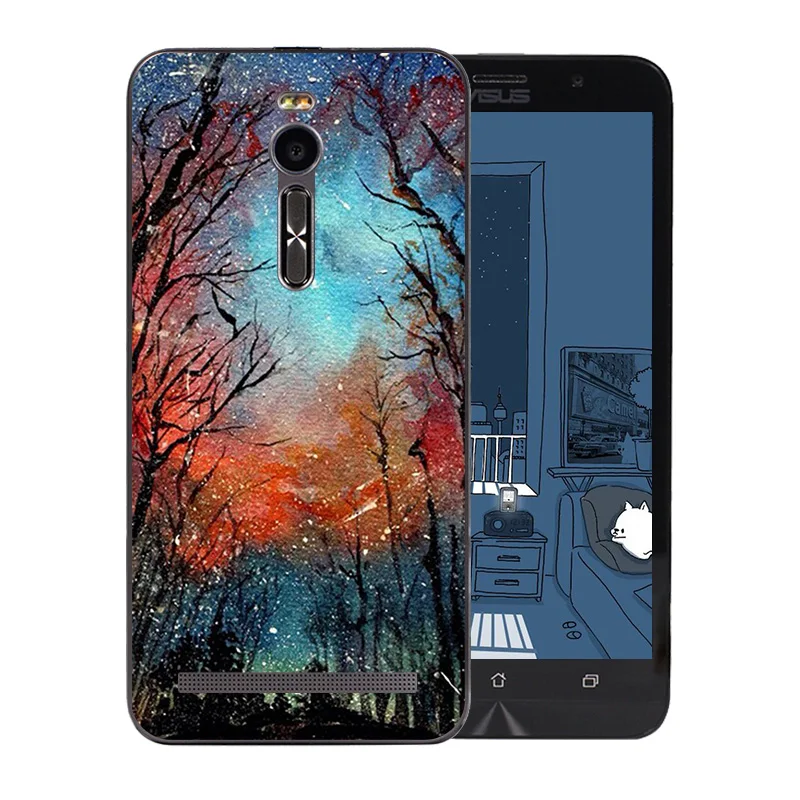 Чехол для телефона Asus Zenfone 2 ZE551ML звездное небо узор мягкий силиконовый 5 дюймов ASUS