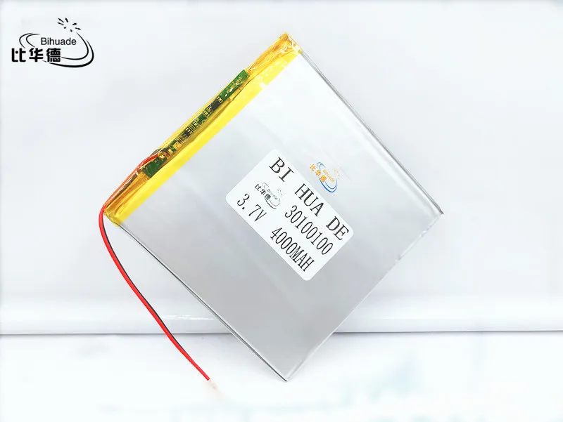 Li-po 30100100 3,7 в 4000 мАч планшетный ПК 7 дюймов MP3 MP4 3 мм* 100 мм* 100 мм(полимерный литий-ионный аккумулятор) литий-ионный аккумулятор