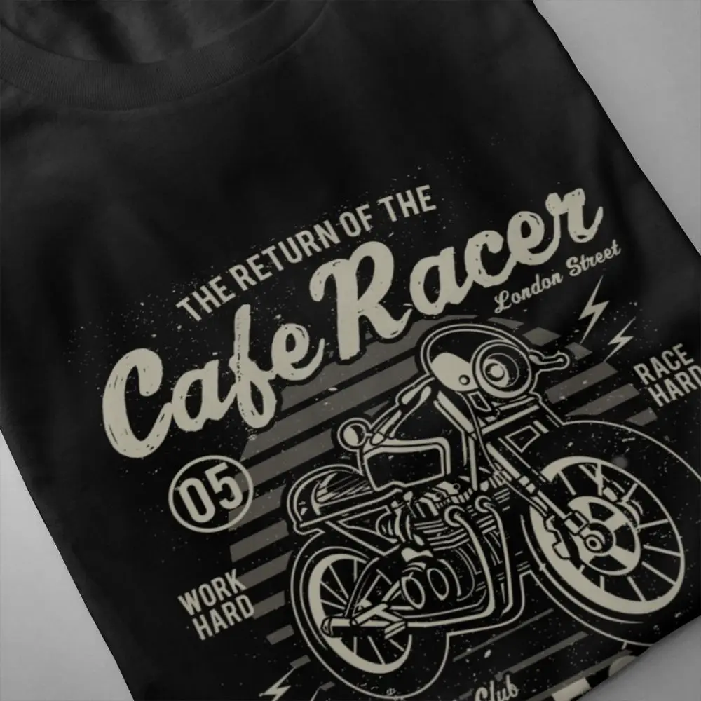 Cafe Racer полный Скорость в байкерском стиле ретро одежда с рисунком из аниме для