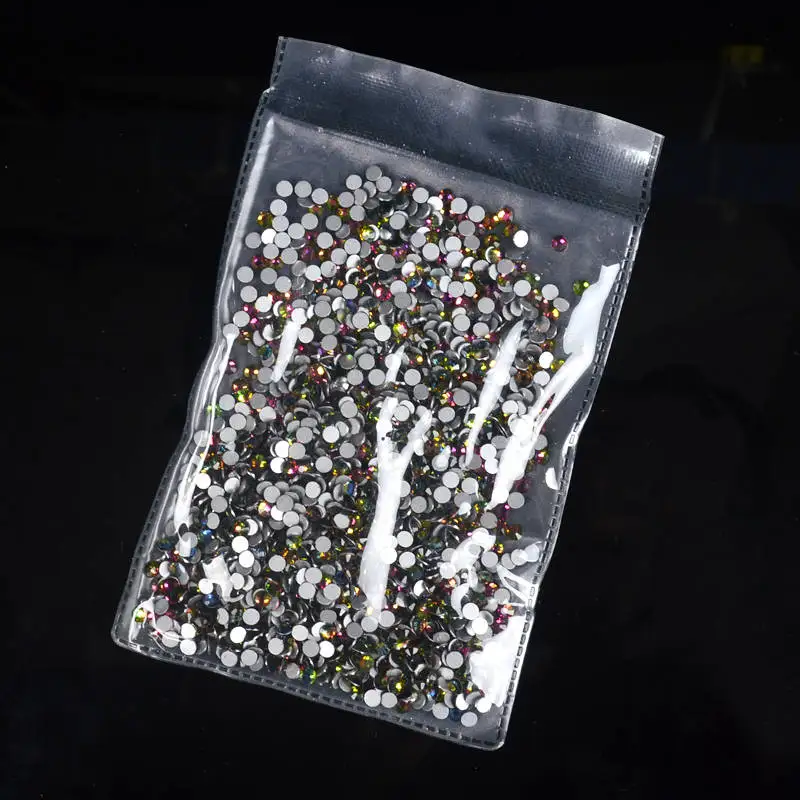 1 Pack 1440pcs 1 упаковка радужные стразы для дизайна ногтей 2 мм с плоским дном 3D декор для ногтей Маникюрные хрустальные украшения для ногтей - Цвет: 1 Pack 1440pcs