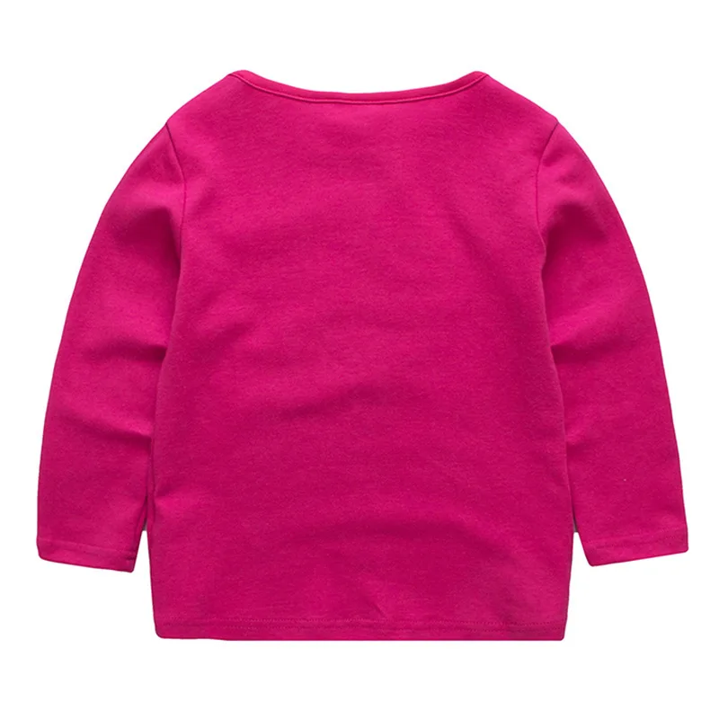 Jumpingbaby/ г. Детская футболка для девочек Одежда для маленьких девочек детская футболка с длинным рукавом Camiseta roupas infantis menina, осенний Топ