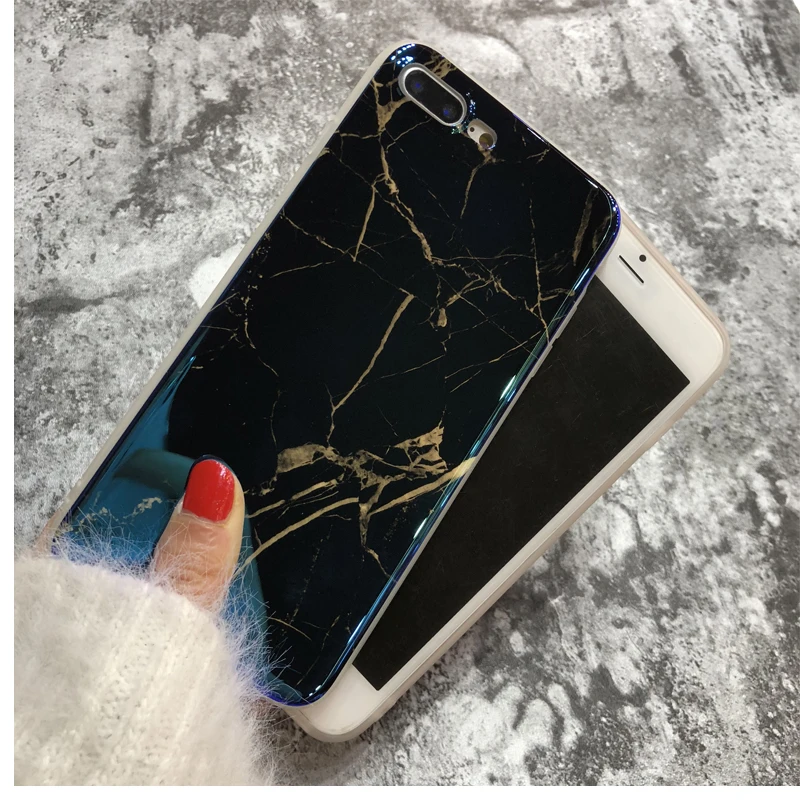 KINBOM Ретро Мрамор Чехол для мобильного телефона iPhone X 6 6s плюс мягкий чехол IPhone 7 8