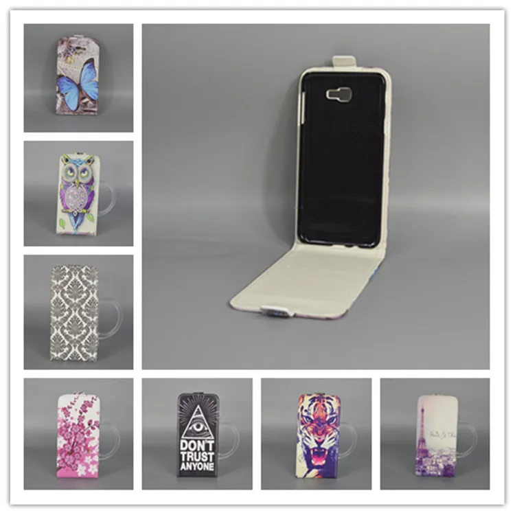 Для Samsung Galaxy J5 Prime G570 G570F SM-G570F милый Вертикальный флип-чехол с рисунком