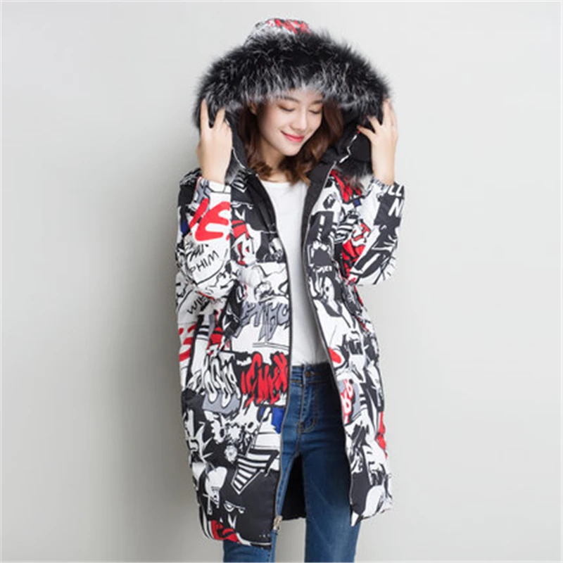 Новинка 2018 Модный женский пуховик с длинным разрезом двусторонний цвет