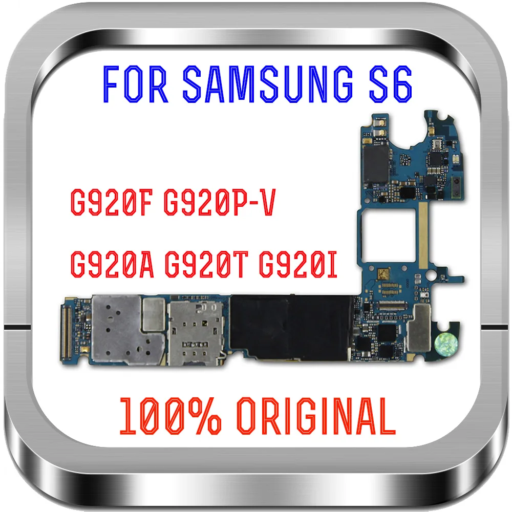 Протестированная хорошо разблокированная материнская плата для Samsung Galaxy S6 G920A G920T