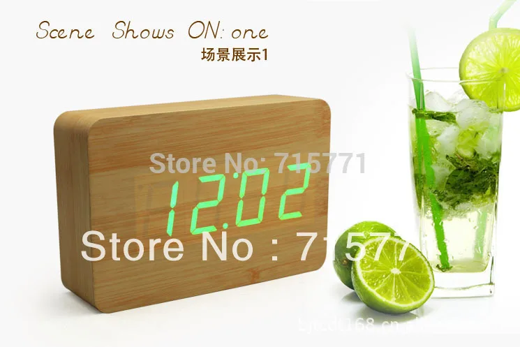 Новый креативный Ретро светодиодный деревянный современный будильник несколько