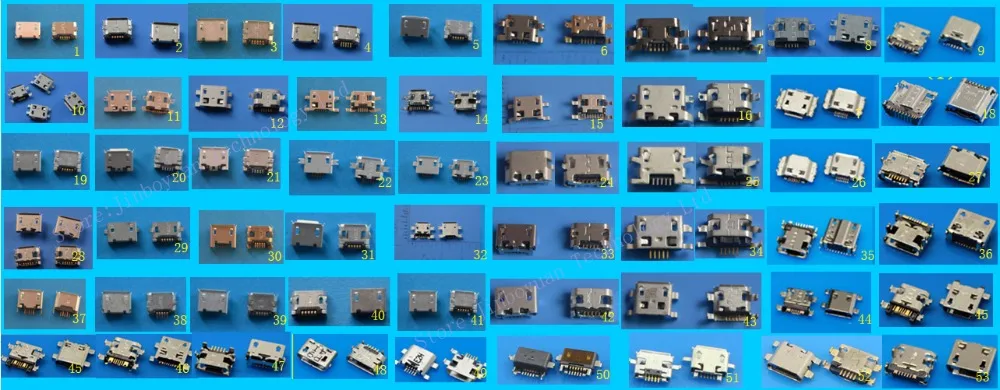 54 модель порт для зарядки mini micro usb разъем jack 7pin 5 pin b Женский V8 nokia huawei samsung pcb док