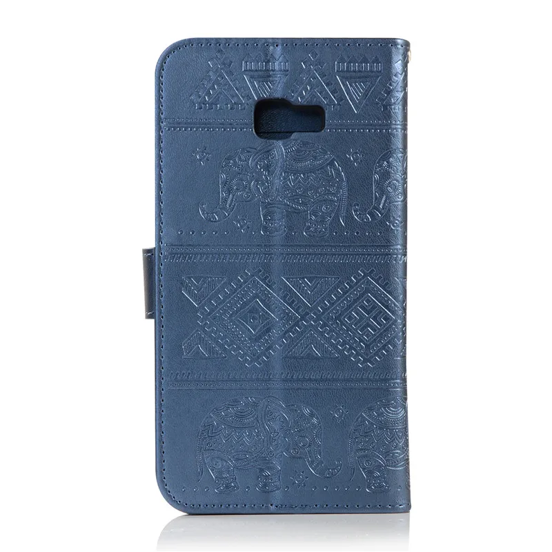 Кожаные чехлы для Fundas samsung J4 2018 чехол Coque Galaxy Plus J415 J415F 3D слон флип