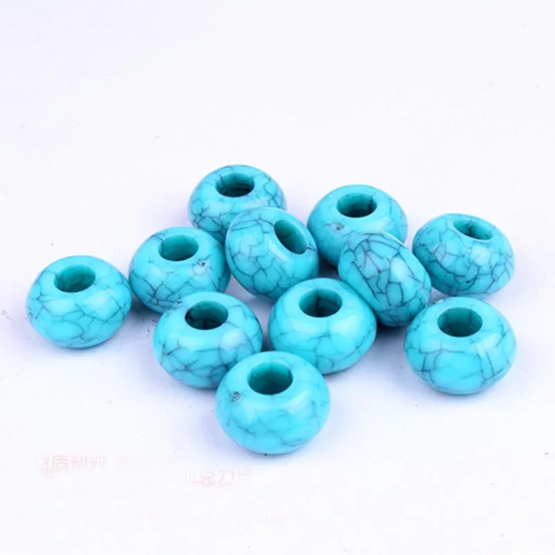 30 шт./лот дреды кольцо для волос коса бусы синие цветные косы dread dreadlock бусины