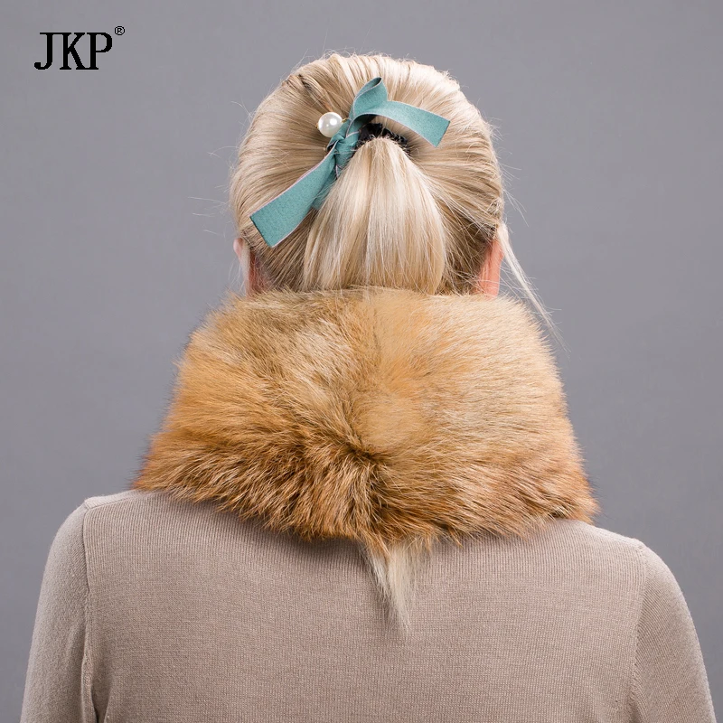 

2021 Women Men Long Real Natural Red Fox silver fox Fur Scarf Genuine Luxury Soft Red Fox fur wide Scaves Shawls