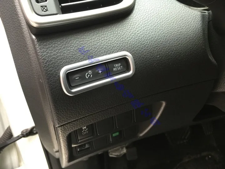 Хромированная крышка переключателя одометра для Nissan Qashqai J11 2015 2016 2017 ABS|Лепнина