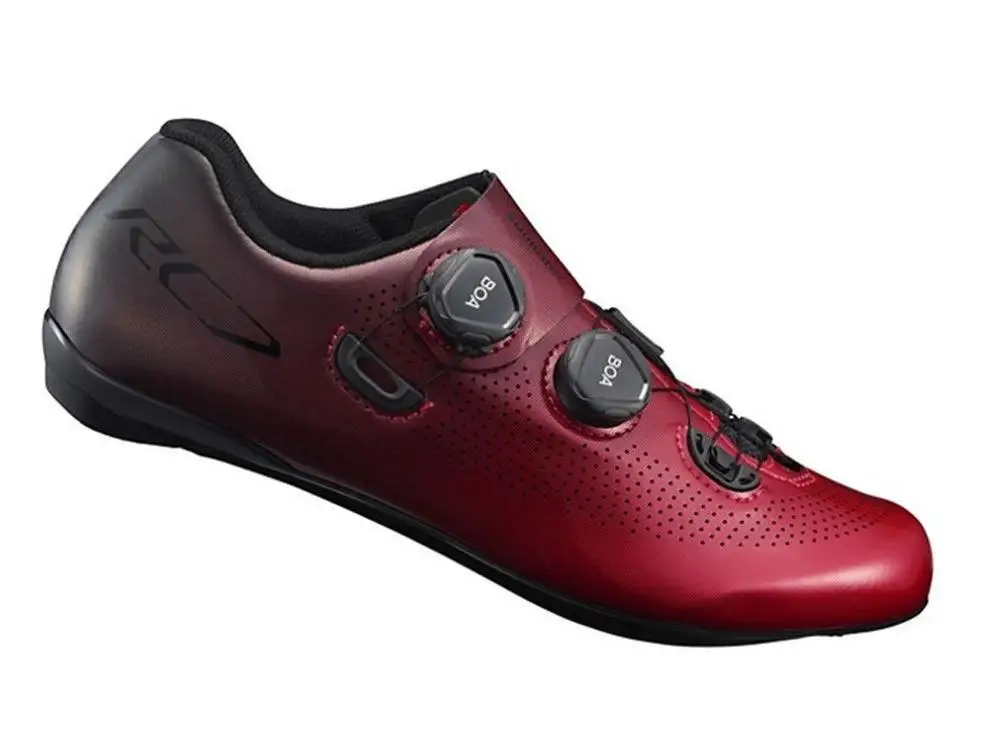 Shimano RC7 углеродная шоссейная велосипедная обувь SH-RC701 - Цвет: Красный