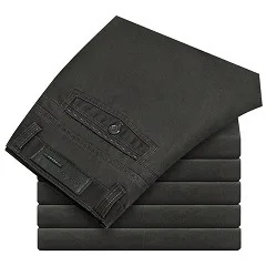 Однотонные повседневные брюки мужские свободные зимние плотные 2020 хлопковые