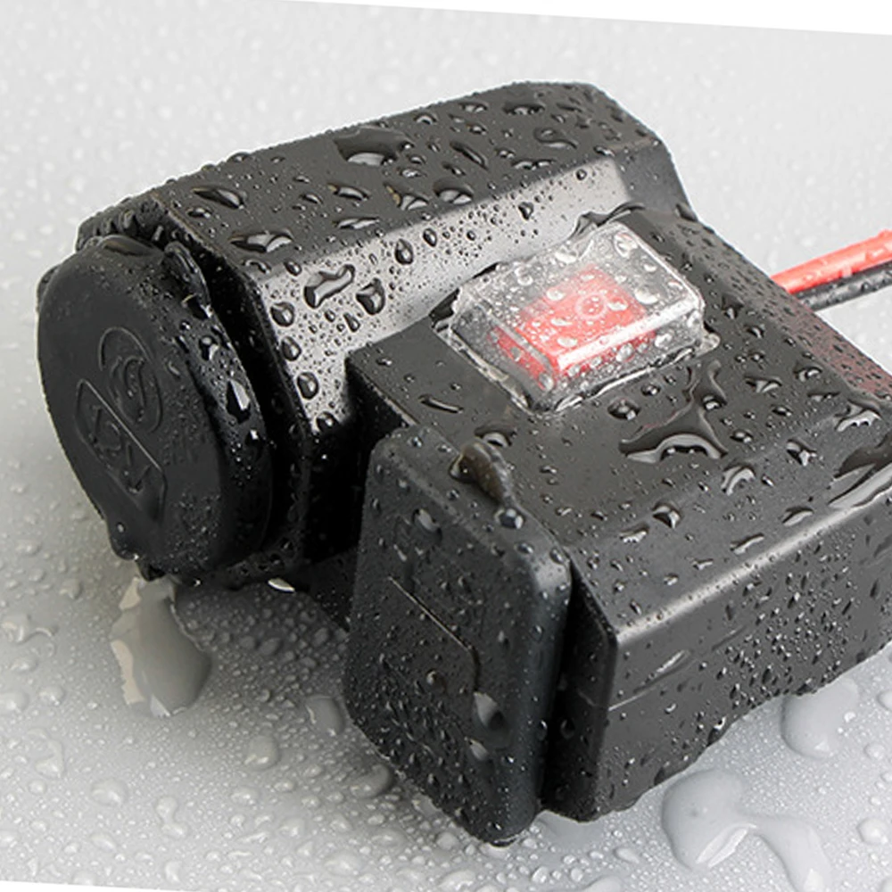 12 V-24 V Dual USB Автомобильное зарядное устройство мотоцикла гнездо для автомобильного прикуривателя Водонепроницаемый светодиодный вольтметр адаптер-разветвитель Мощность Порты и разъёмы светодиодный Напряжение Дисплей