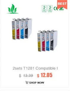 1281XL 5 шт. совместимый картридж с чернилами для принтера EPSON Stylus S22 SX125 SX130 SX230 SX235W SX420W SX425W SX430W