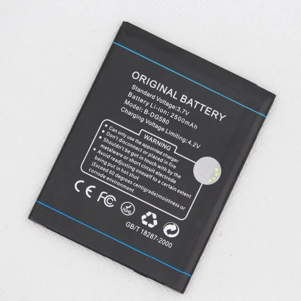 10 шт./лот ISUNOO B-DG580 Аккумулятор Для Doogee Kissme DG580 2500mah B мобильный телефон внутренняя