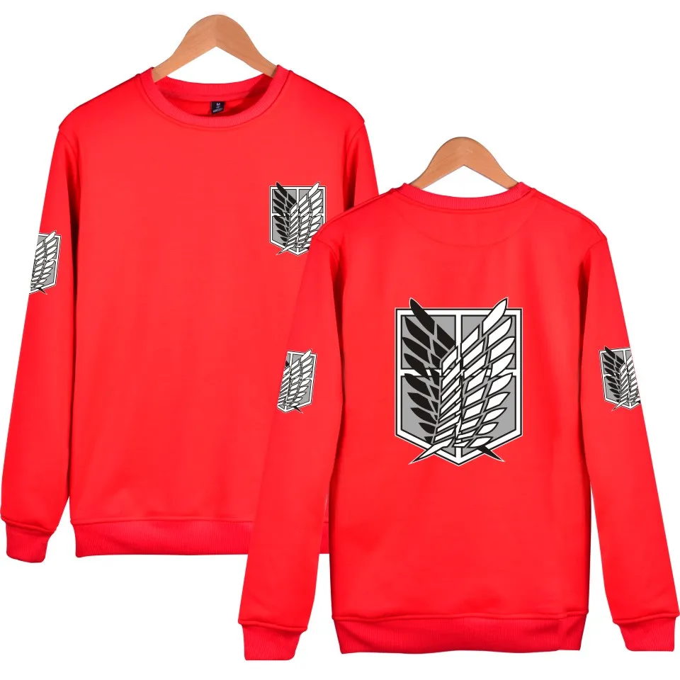 

Attack on Titan Shingeki no Kyojin hoodies Anime Cosplay Costumes cotton Jacket coat Survey Corps Logo hoodie sweatshirt