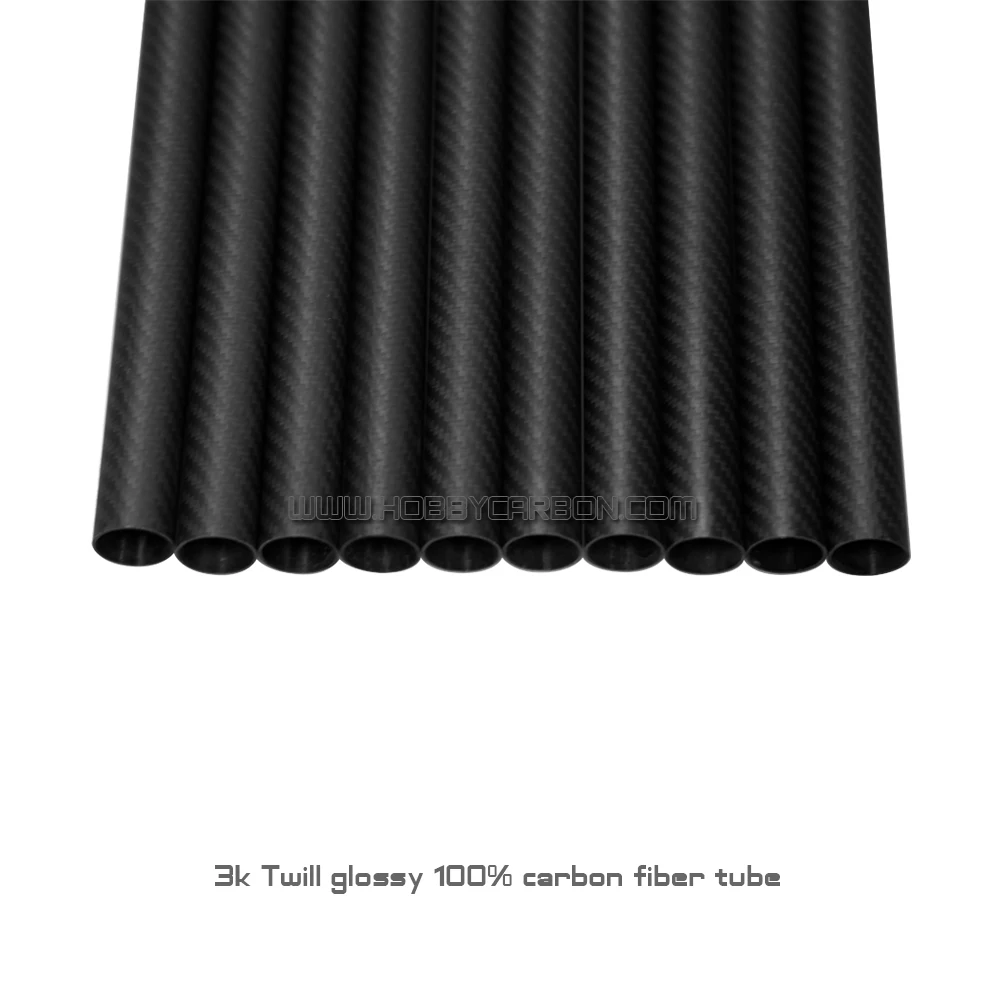 

HOBBY CARBON HCT075 8pc 28x26X500mm 100% carbon fiber 3k twill matte tubes pipe for fpv drone diy landing gear