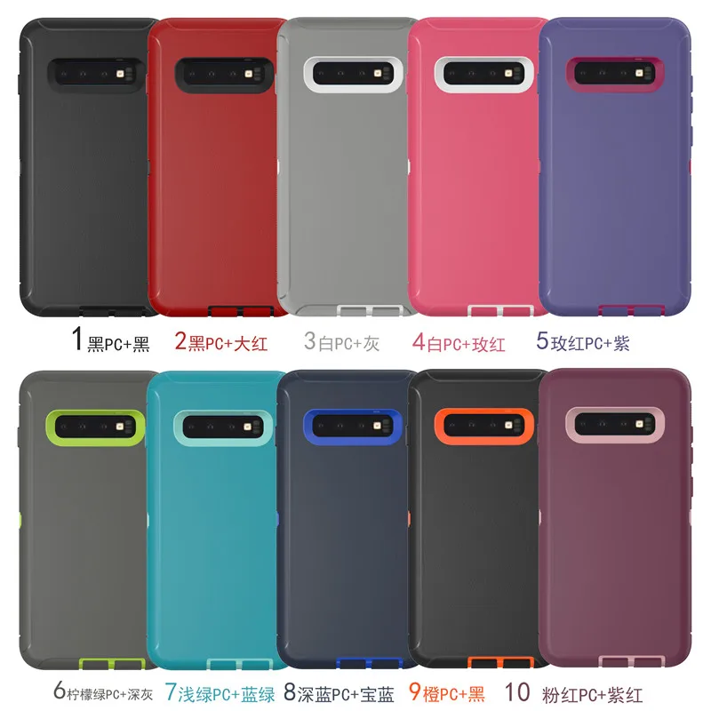 Для samsung s6 s7 s8 s9 s10 Plu note5 note8 note9 вращающийся Задний зажим для защиты экрана с зажимом для ремня на 360 градусов ударопрочный корпус