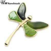 dragonfly lapel pins acrylic broches vintage broche jewelry fashion brooches for women