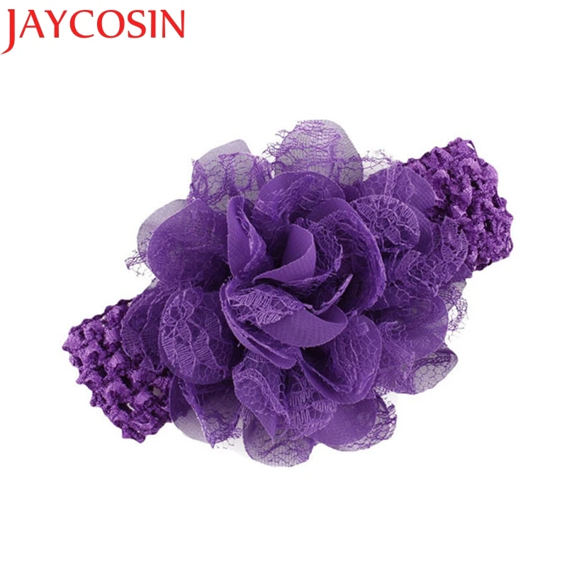 JAYCOSIN шифоновые разноцветные эластичные повязки на голову с цветами аксессуары