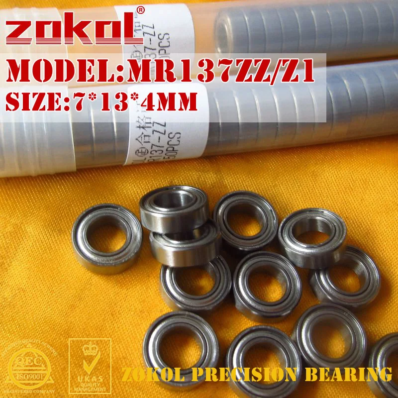 ZOKOL MR137 ZZ Z1 подшипник MR137ZZ mr137 zz Миниатюрный Фриз радиальный шарикоподшипник 7*13*4