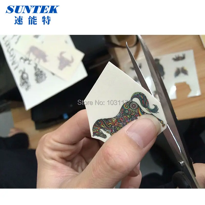 (40 компл./лот) переводная на воду бумага для печати татуировок/стикер