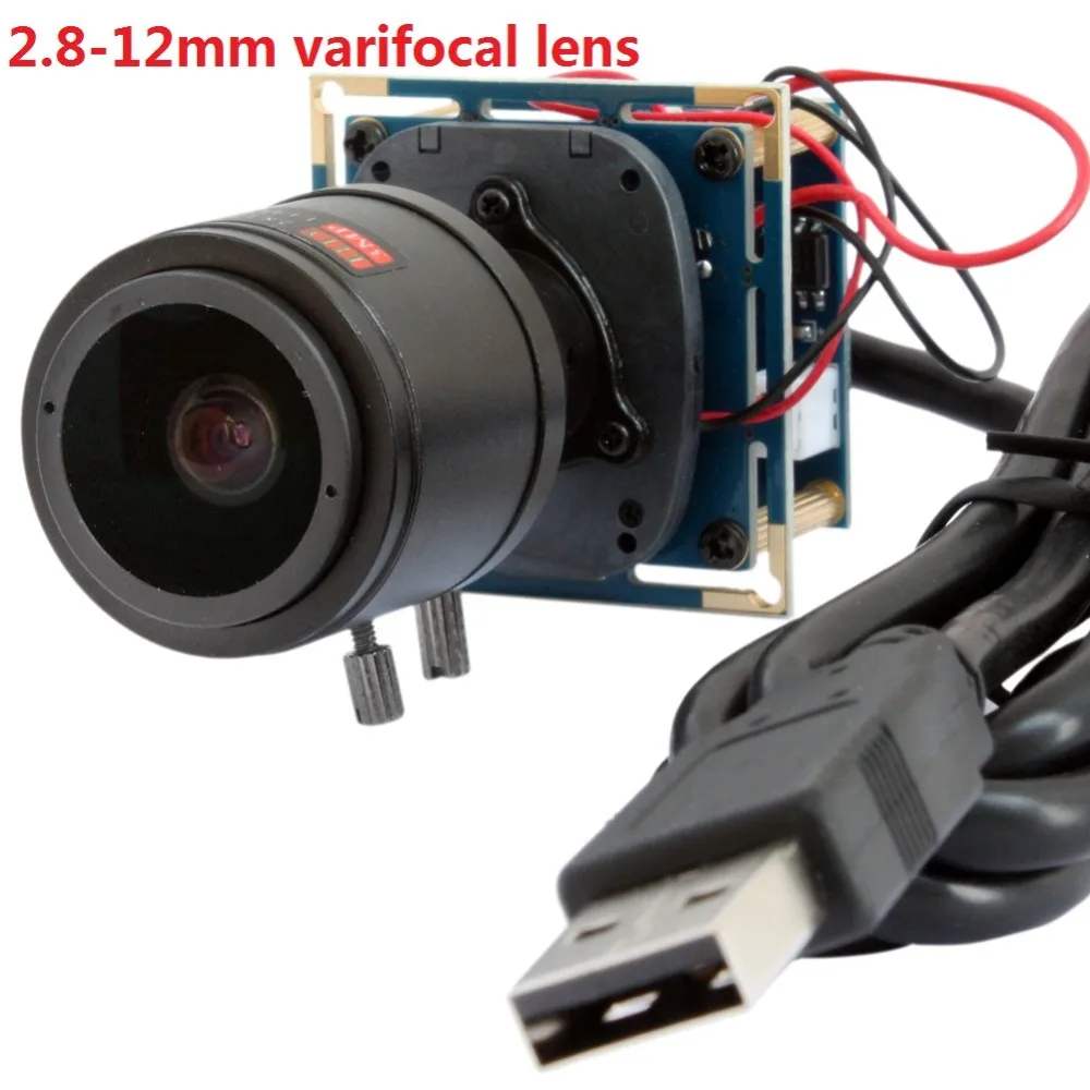 ELP 5MP HD Aptina MI5100 CMOS 2 8 12 мм с переменным фокусным расстоянием cctv мини промышленная USB