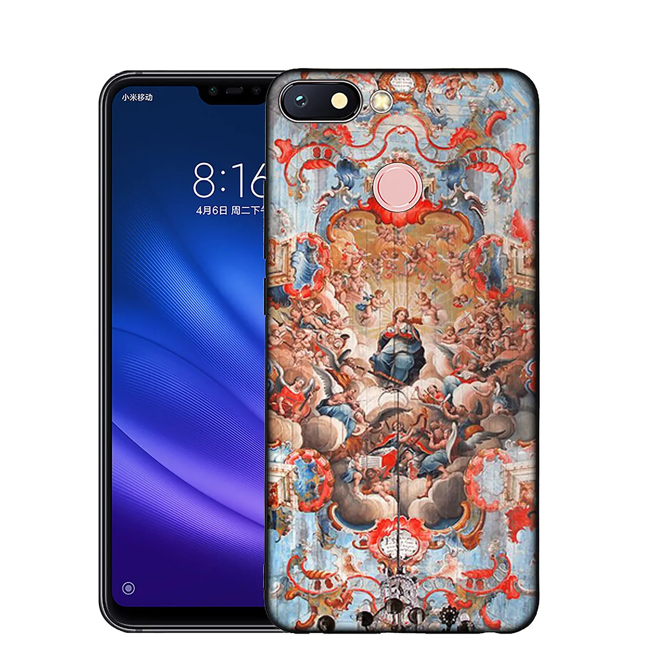 IYICAO Мадонна церковные фрески Ангел Бог клиент высокий чехол для Xiaomi Mi 9 8 A2 Lite A1 6