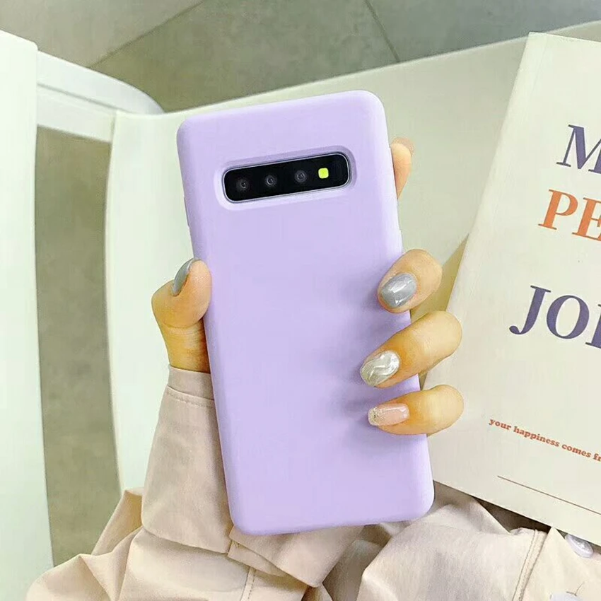 S10 оригинальный высококачественный силиконовый защитный чехол для Samsung Galaxy Plus