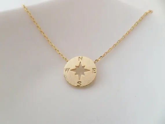 yiustar 2017 Popular Chokers Necklace Jewelry Simple Compass Pendant Necklaces for Women XL089 | Украшения и аксессуары