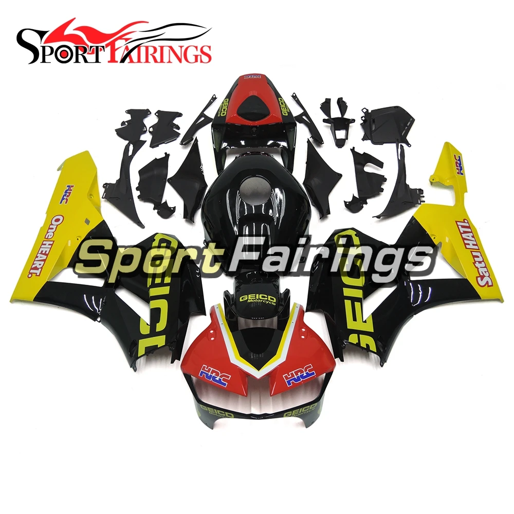

Black Yellow Fairings For Honda CBR600RR F5 13 14 15 2013 - 2015 Injection Motorcycle Fairing Kit ABS Plastic Bodywork Cowlings