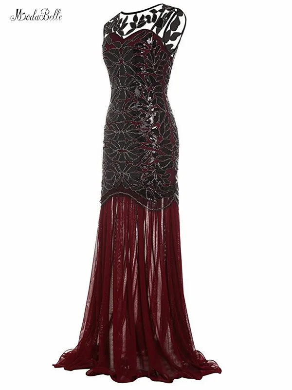Burgundy Modabelle/платье Русалочки для выпускного вечера es Vestidos de gala Largos Elegantes Бордовое платье для выпускного Vestido de gala Elegante - Цвет: Burgundy