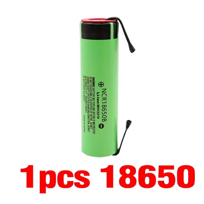 1pcs NCR18650B 3,7 v 3400 mah 18650 аккумуляторная литиевая батарея подходит для аккумулятор Panasonic DIY никель - Цвет: 1pcs