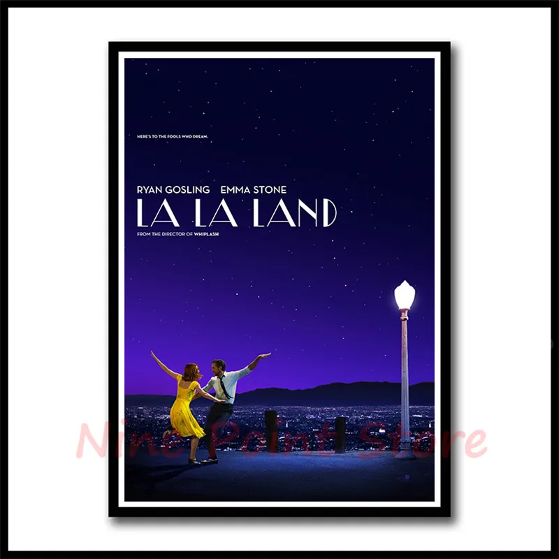 La Land бумага с покрытием фильм плакат наклейки на стену Бар Кафе домашний декор домашнего искусства бескаркасные