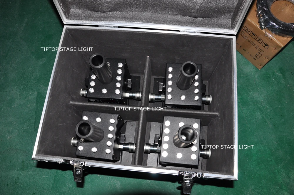 TIPTOP 4 в 1 чехол для полета светодиодная упаковка Cryo Co2 струйная машина 12x3 Вт RGB 3