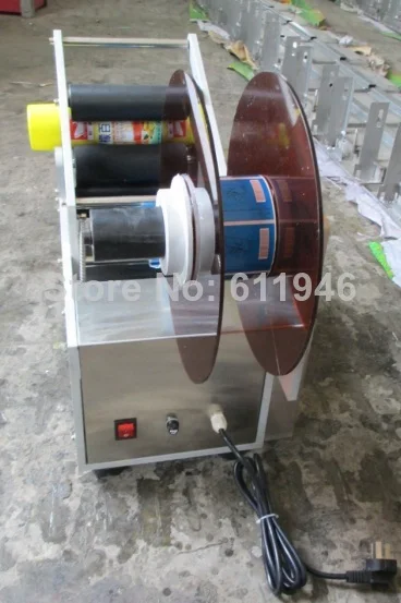 Полуавтоматическая машина для этикеток банок электрическая на бутылки