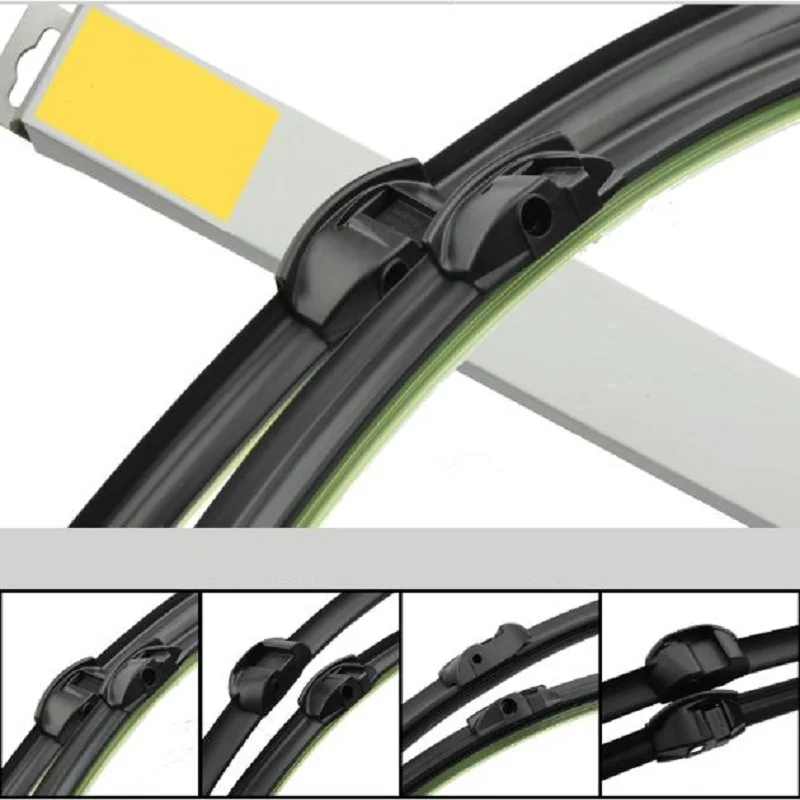 2pieces/set Wiper Blades Soft Frameless Bracketless Rubber For Mercedes-Benz C200 (2008) Special car wiper interface 6 | Автомобили и