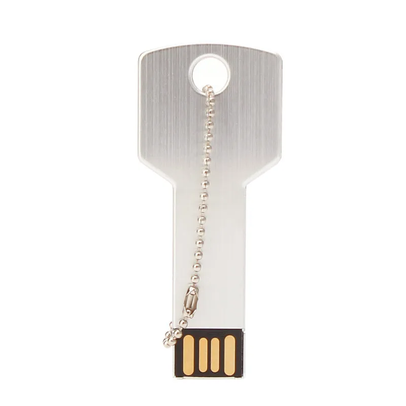 USB 2.0 Металлический ключ USB флэш-накопитель 64 ГБ реальная емкость флешки 32 Гб U диск 2,0 128 ГБ 16 ГБ 8 ГБ 4 ГБ флеш-накопитель Memoria Usb Бесплатный Пользовательский логотип - Цвет: USB 2.0