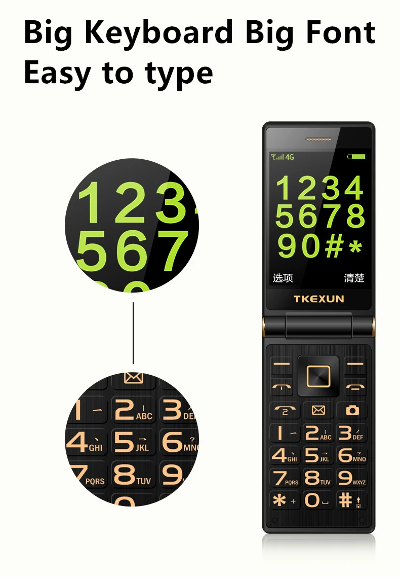 TKEXUN G10 3 0 &quotдвойной экран 3g WCDMA двойной celular Поддержка Русская клавиатура